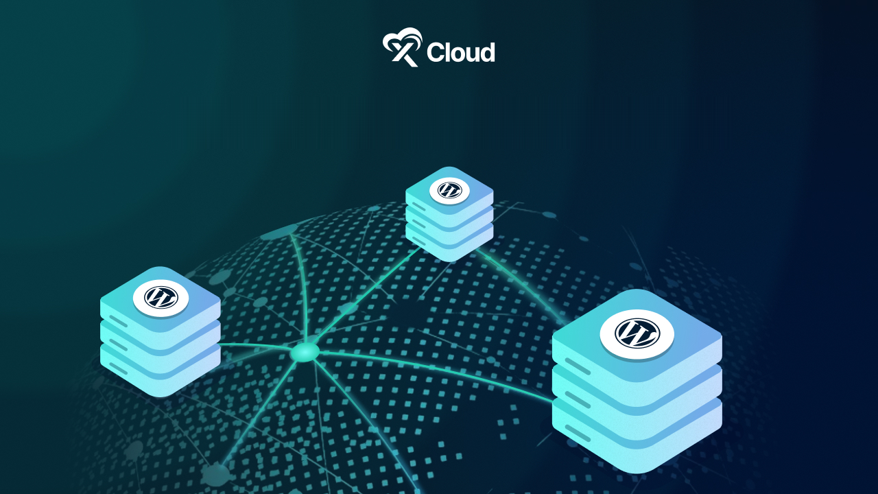 Global network of WordPress servers illustrating a content delivery network