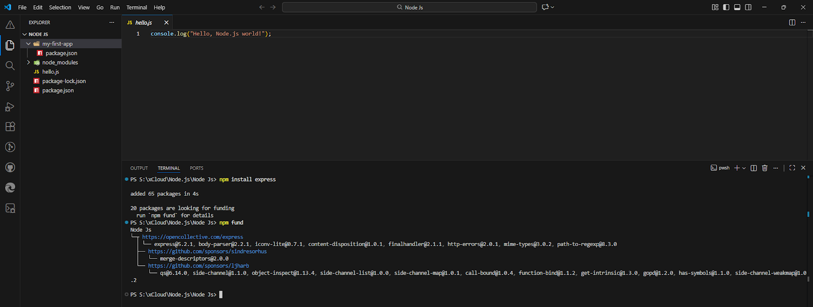 Install your first Package
