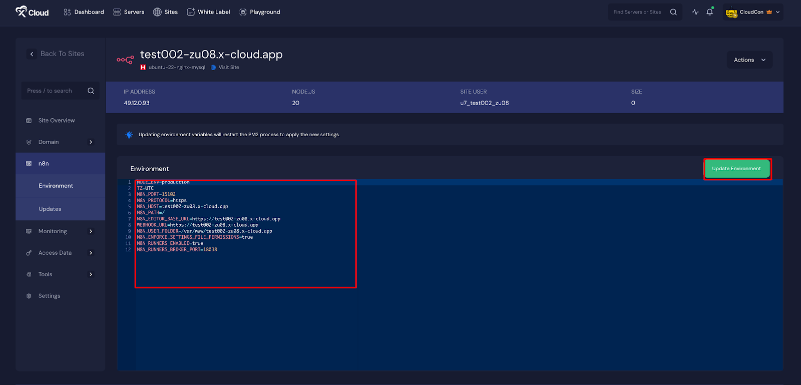 Deploy n8n with xCloud