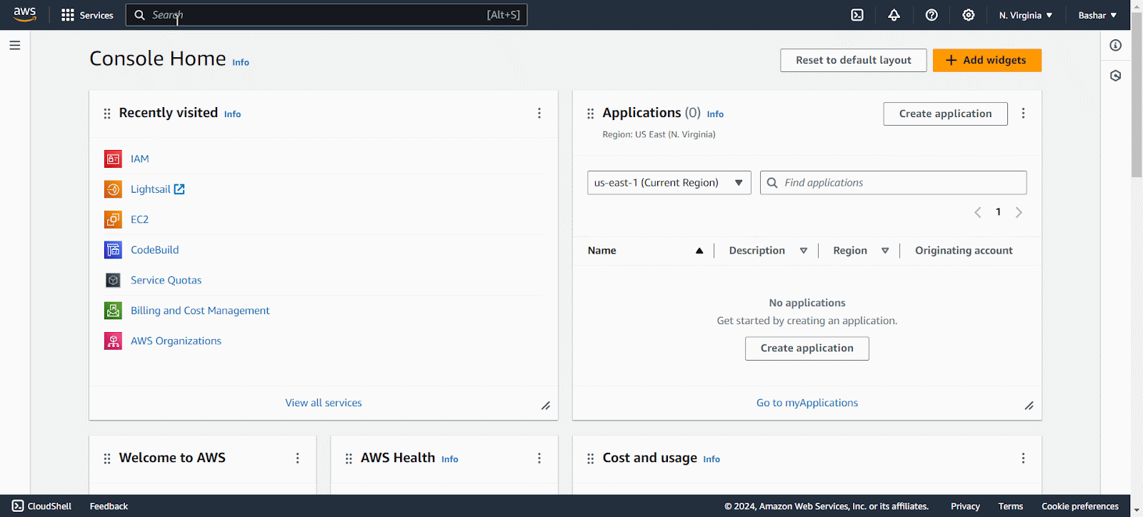 Navigate to the IAM Console