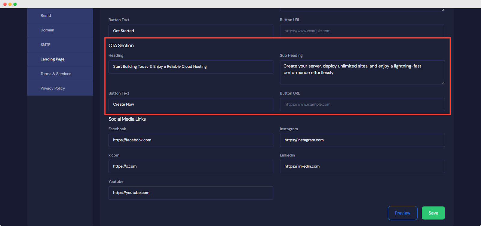 Customize Reseller Landing Page in xCloudย