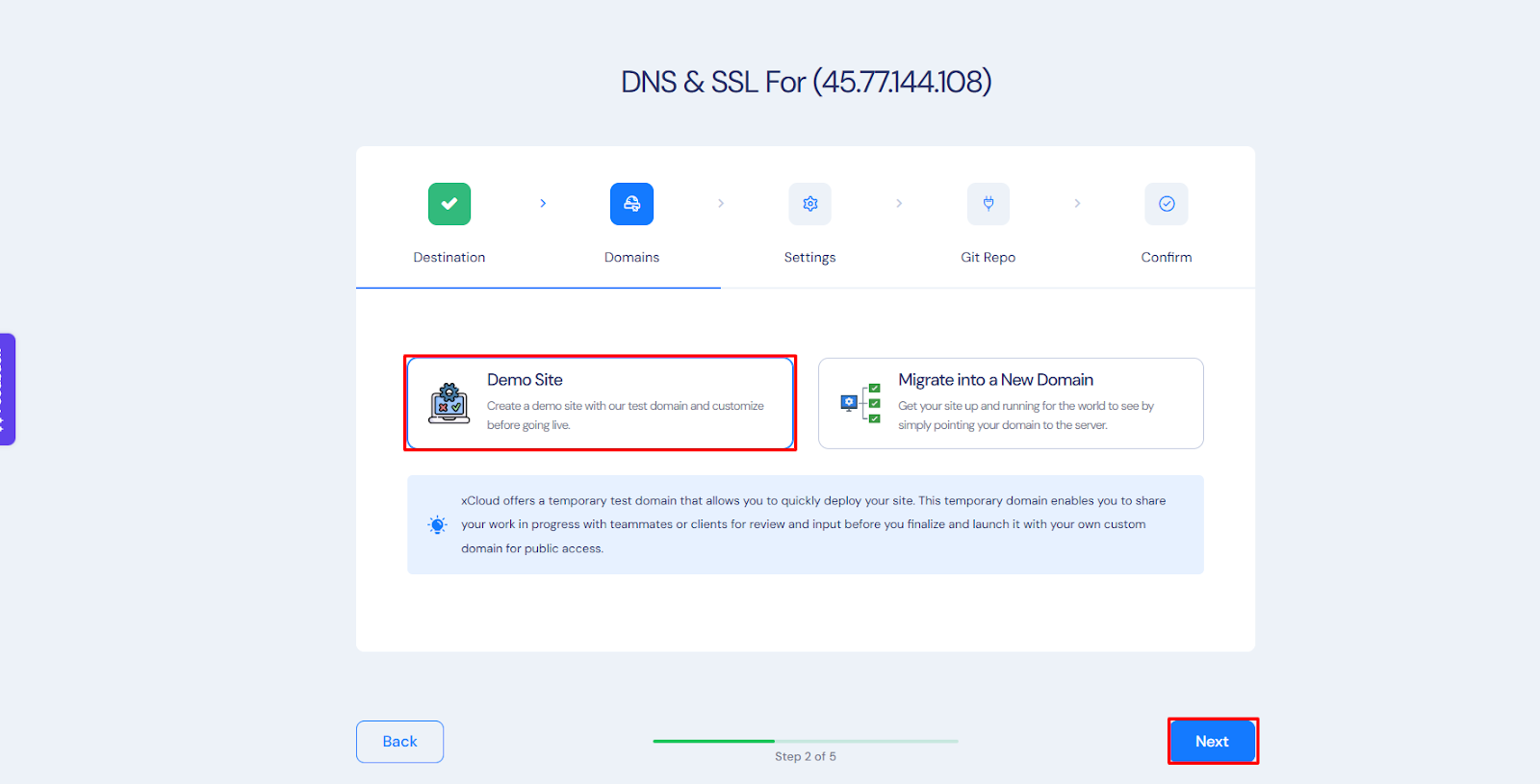 Set Up Domains