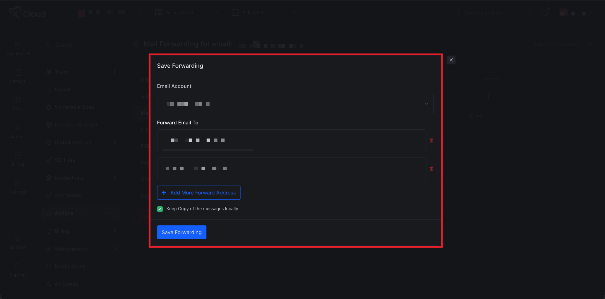 Set Up xCloud MailBox Addon