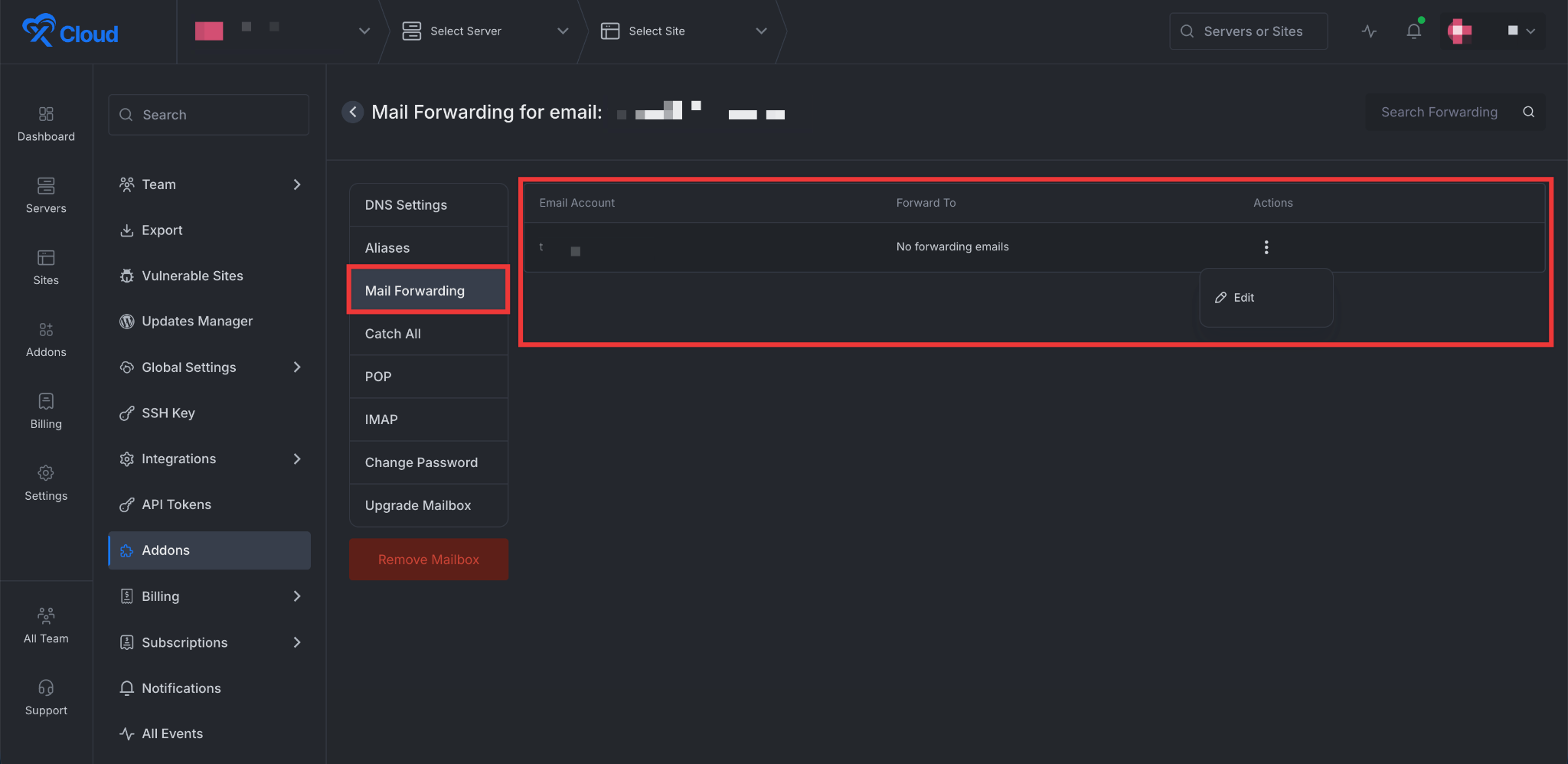 Set Up xCloud MailBox Addon