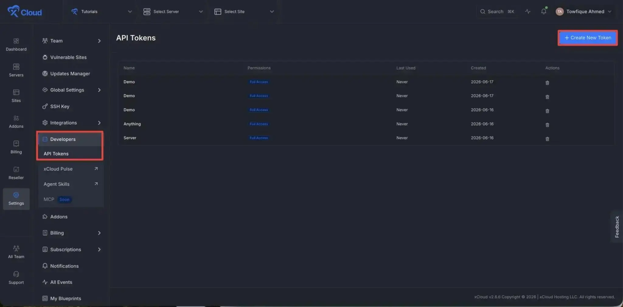 How to create your API token 