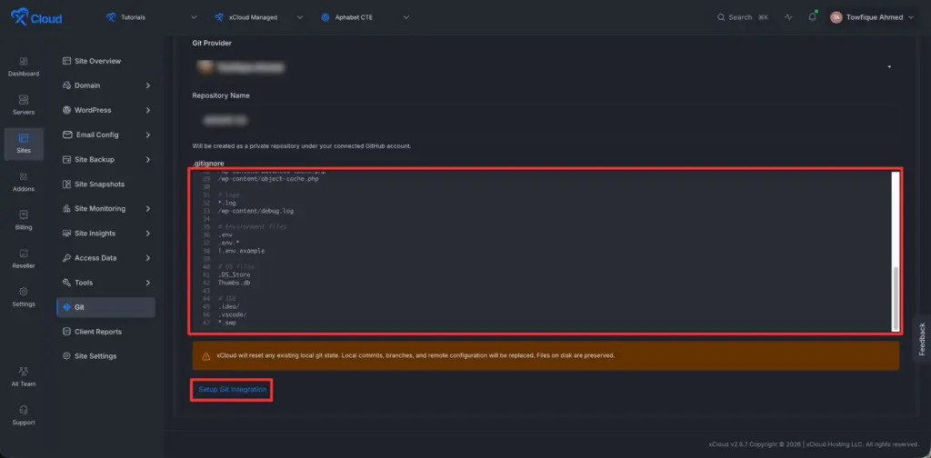Set Up Git Integration