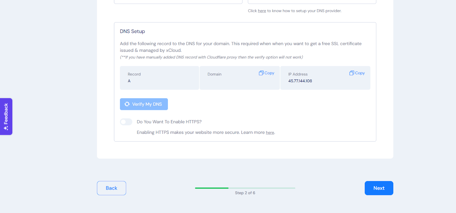 Set Up Domains