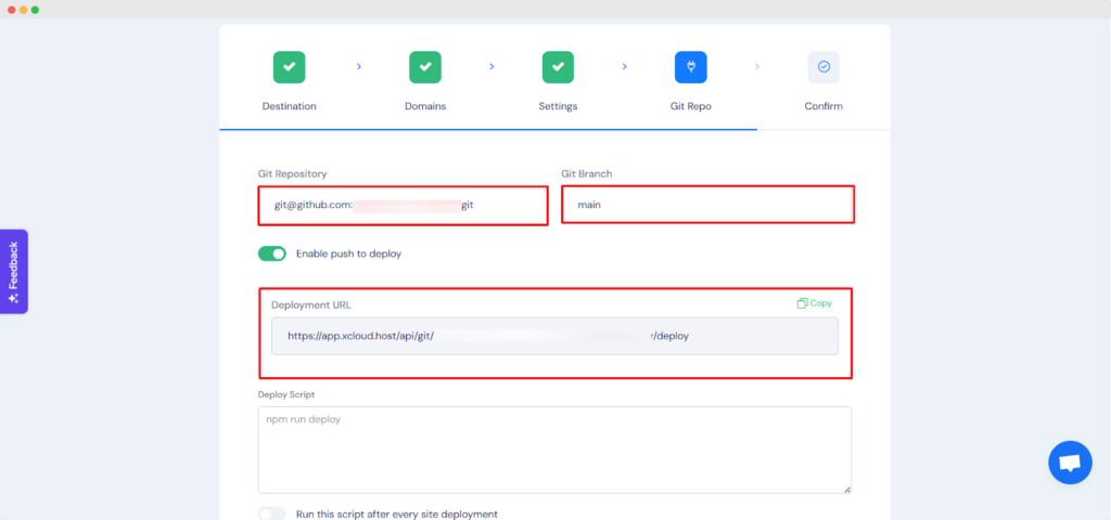 Settings To Manage Database