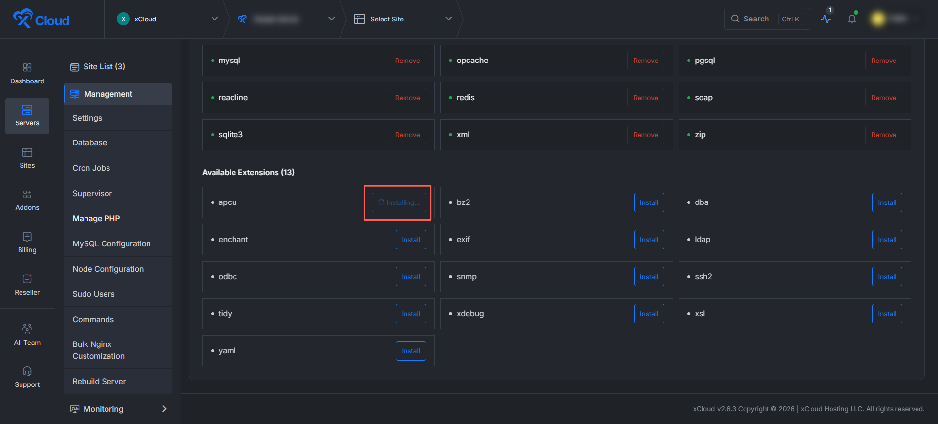 Install a PHP Extension