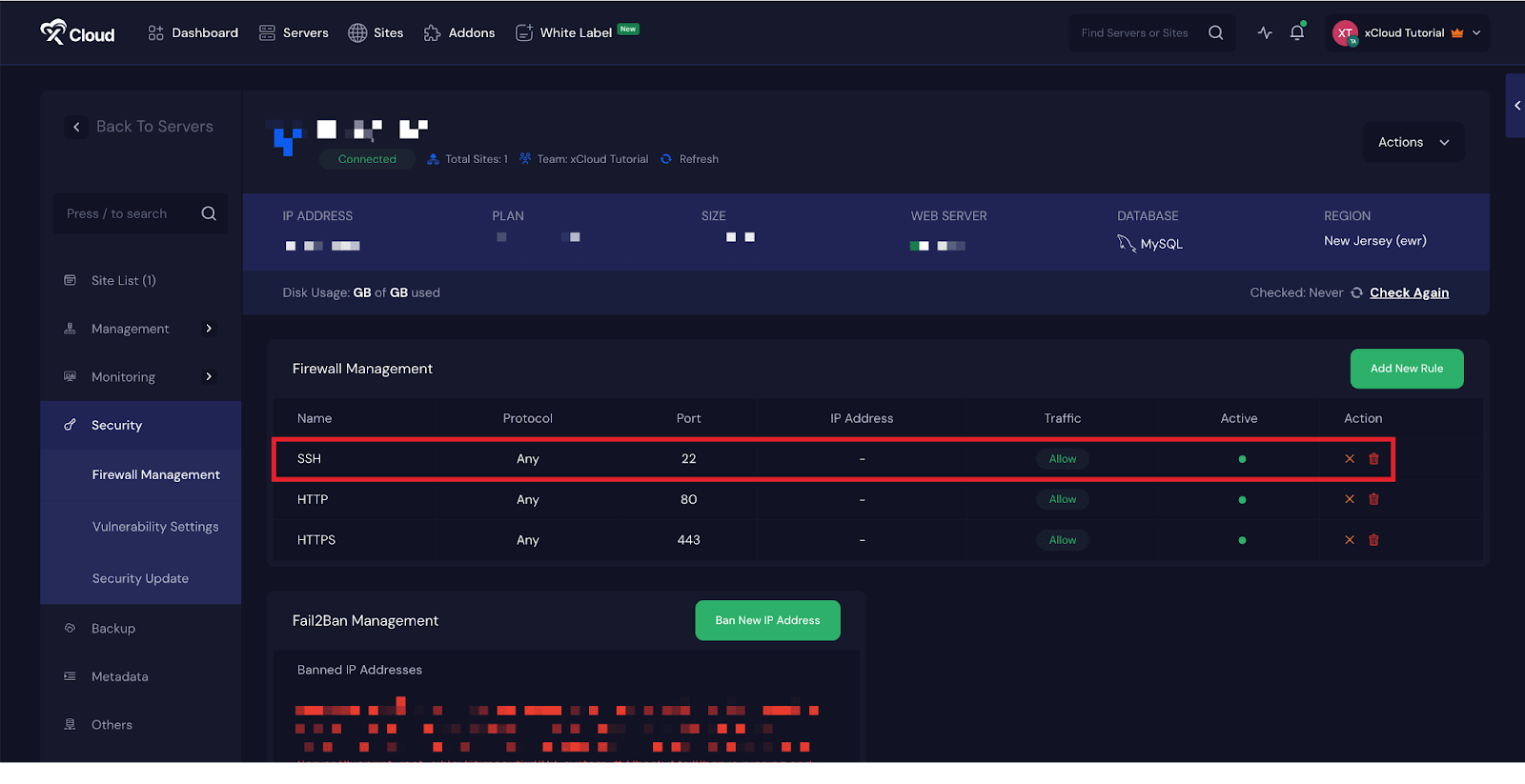 Restrict SSH Access Lockdown