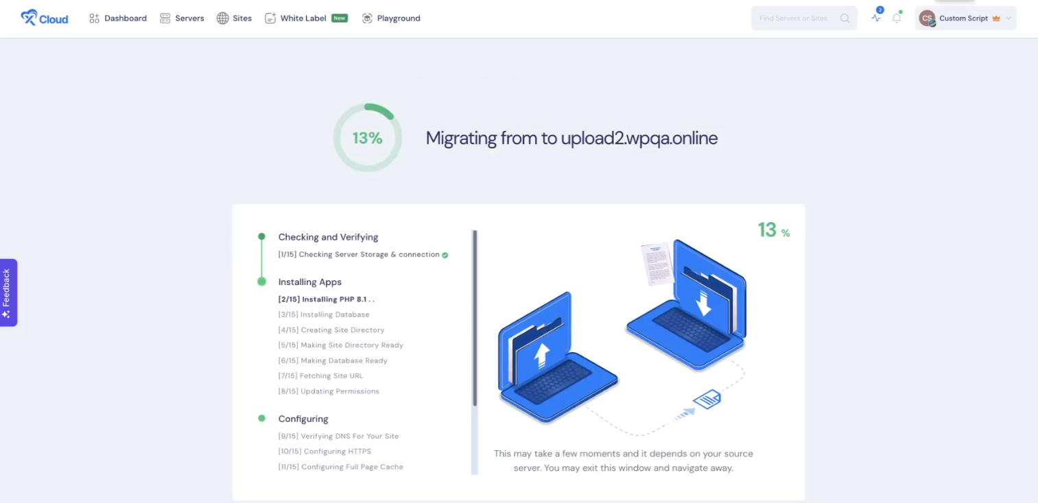 Complete Database Settings & Finalize