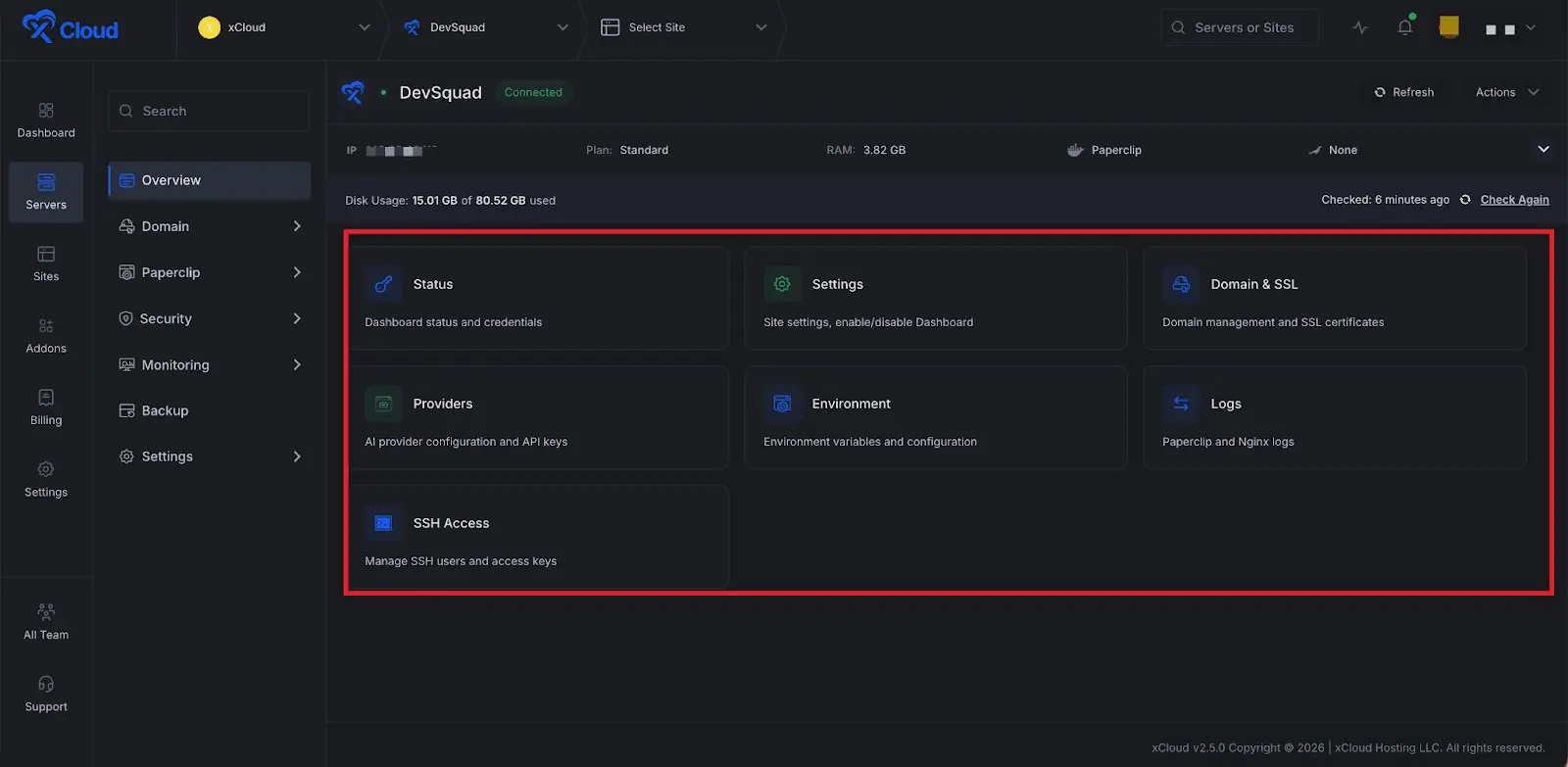 Deploy Paperclip with xCloud