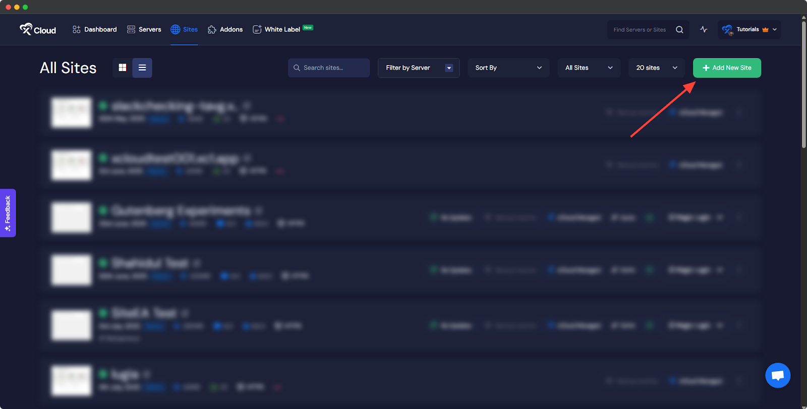  Access the One Click Apps Dashboard&nbsp;
