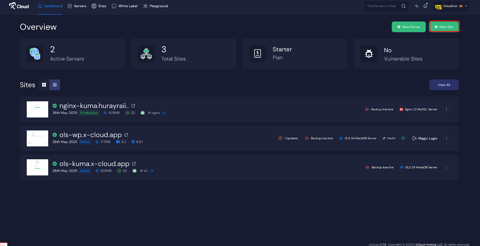 Deploy phpMyAdmin with xCloud