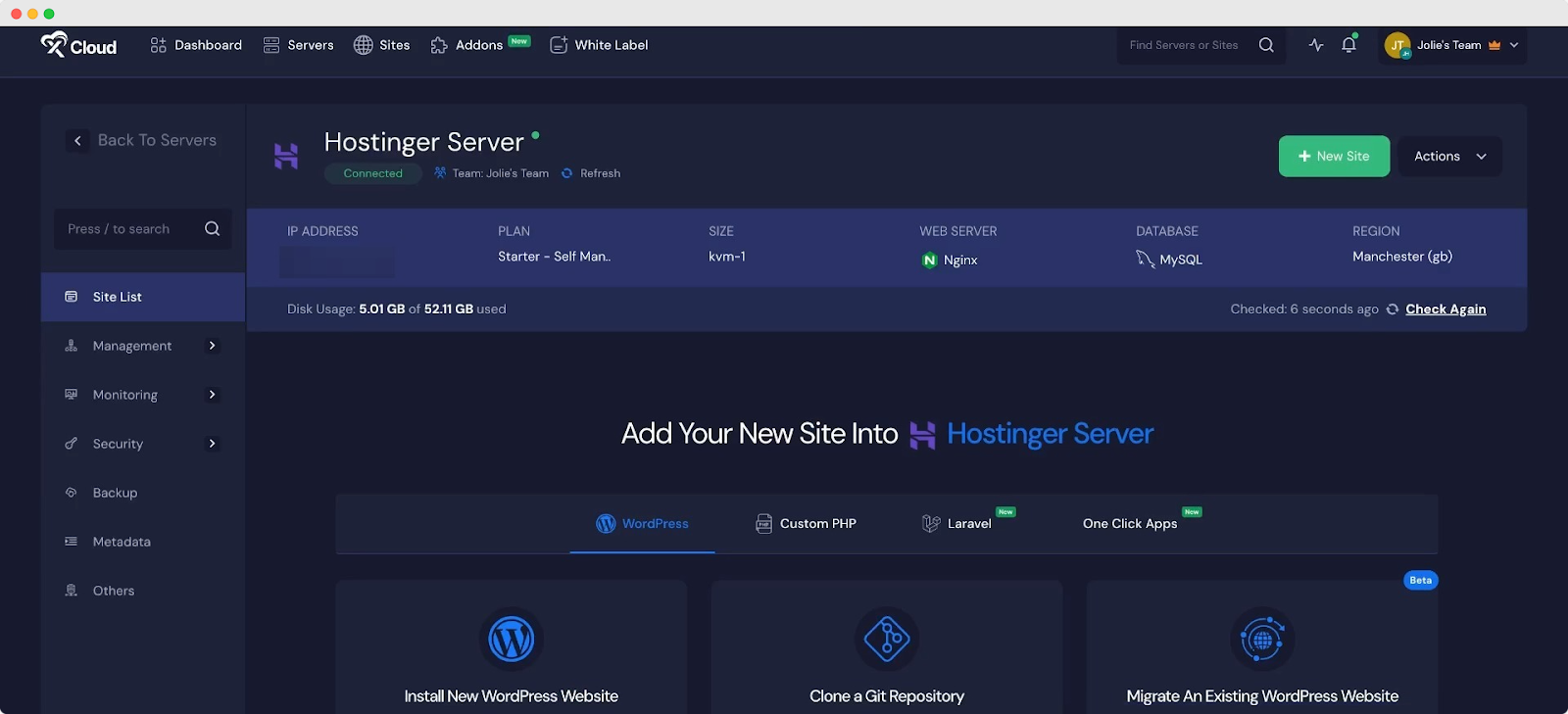 Set Up Hostinger Server