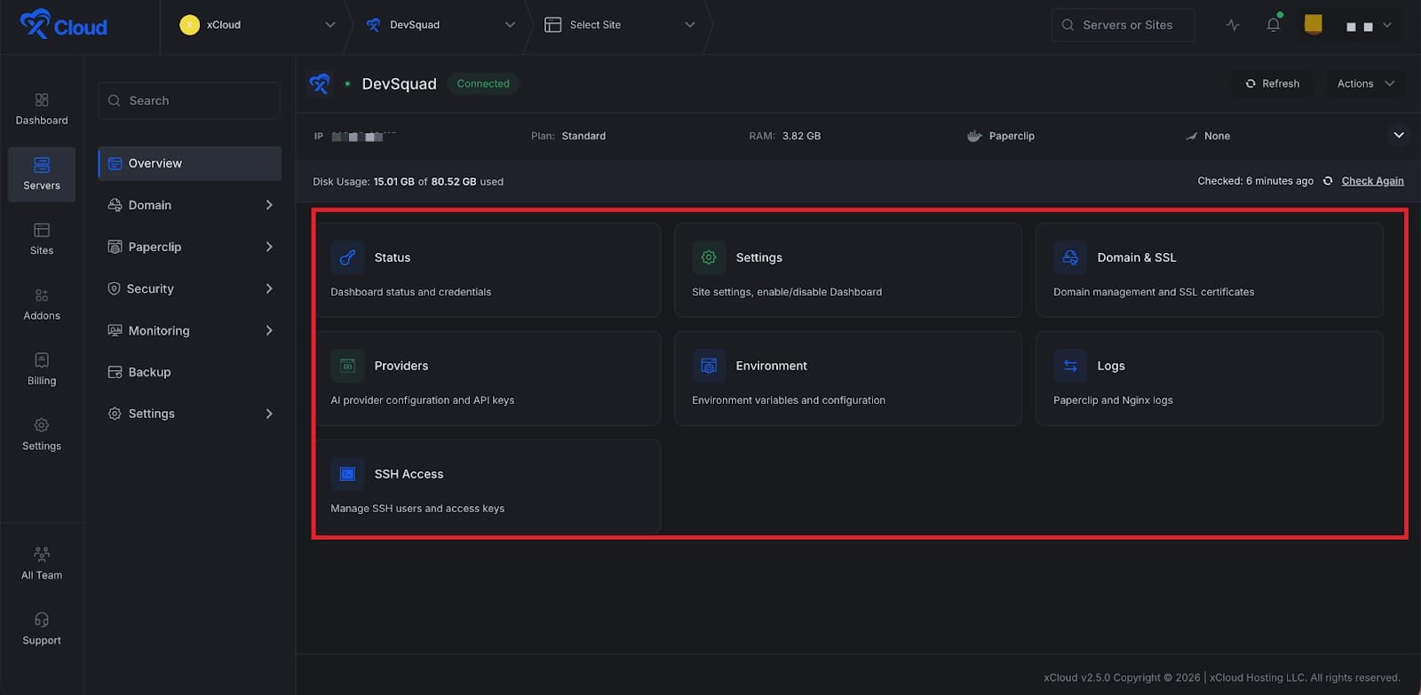 Deploy Paperclip with xCloud