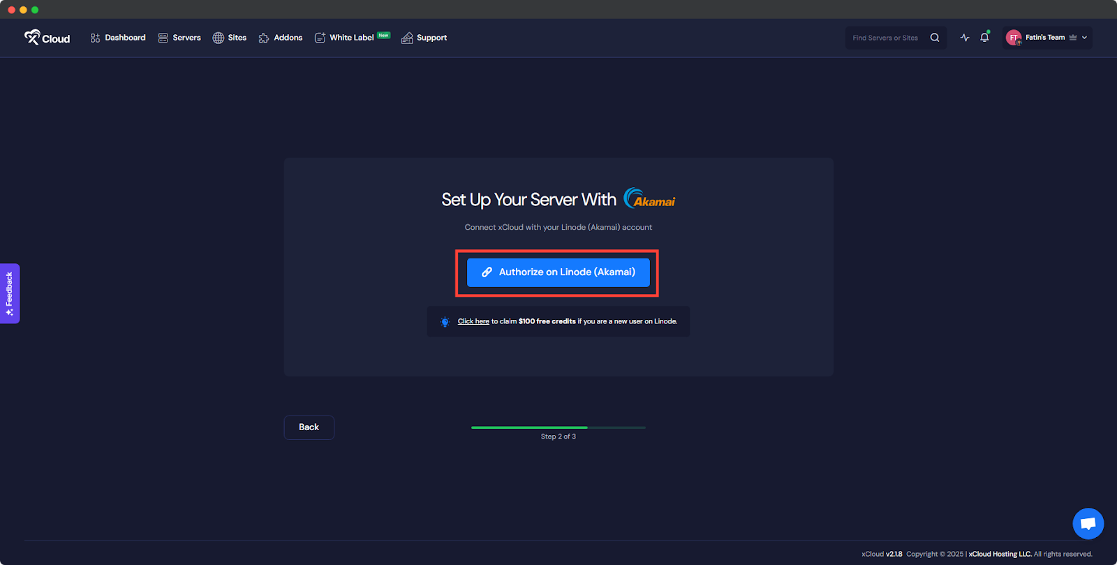 Authorize Your Linode Account&nbsp;