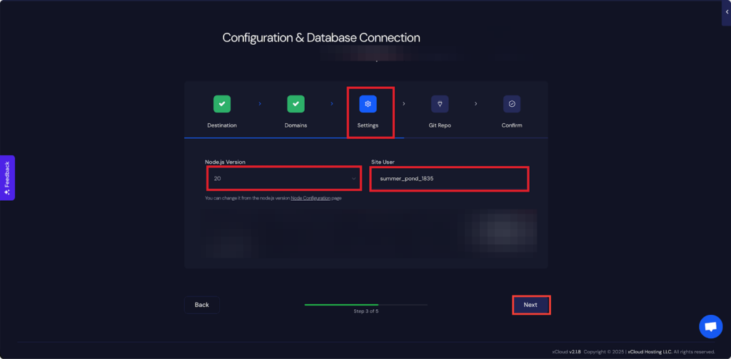 Configure Site Settingsย