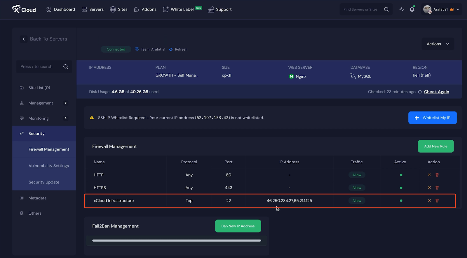 Restrict SSH Access Lockdown